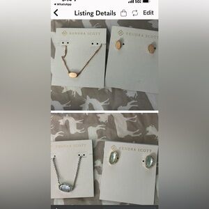 Two necklaces if you want the earrings is another price